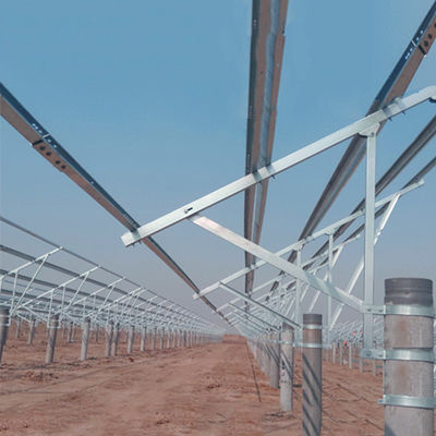 Hot Dip Galvanized Steel Solar Panel Ground Mounting Systems Ground Plant Pile