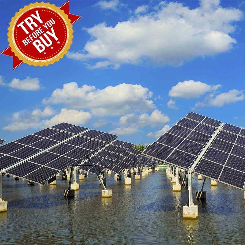 Rust Protection PV Mounting Brackets Fishing-Light Complementary Solar Panel Ground Mounting System For Fish Farm