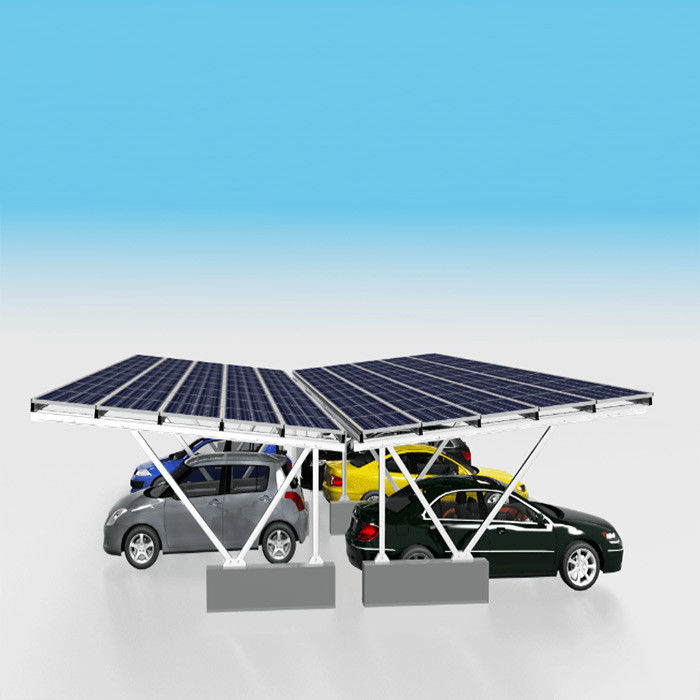 2.5m Height Anti Corrosion Residential Solar Car Parking Shed