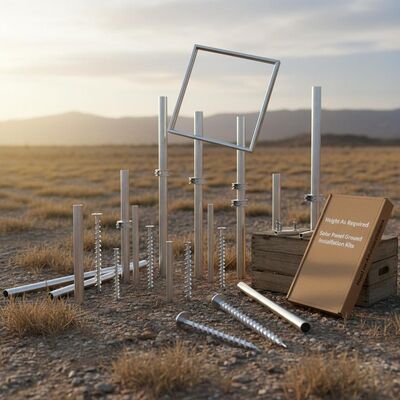좋은 가격 設置高さ自由自在な太陽光パネル地上設置キット、無制限の深さでカスタム高さ調整と確実な地盤固定が可能 온라인으로