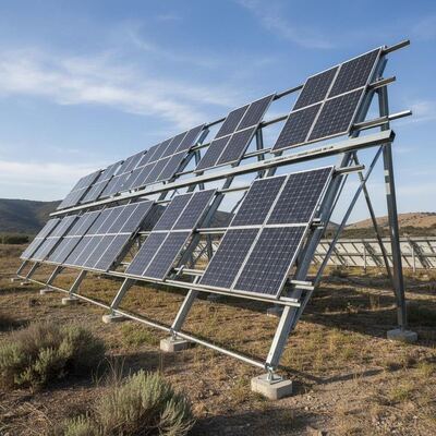 좋은 가격 풍경 또는 초상화 모듈 오리엔테이션 태양 전지 패널 지상 장착 시스템 최대 1.2m까지의 지평과 높이 8 ~ 15 피트 온라인으로