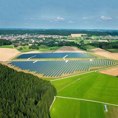 액자 속인 0-60 학위 또는 무프레임형 지상은 PV 체계를 탑재했습니다