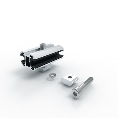 알루미늄 합금 AL 6005 T5 이중 유리 솔라 모듈 단부 클램프