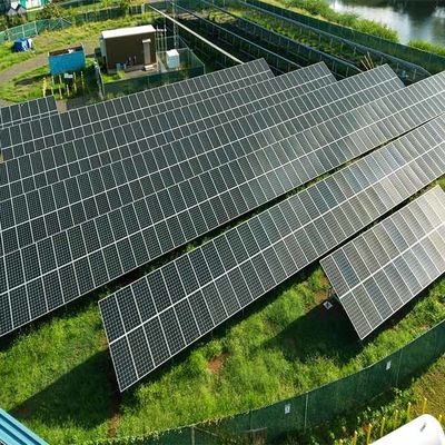 50 deg Q235B Q345B 태양 전지판 지상 장착 시스템