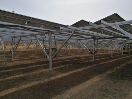 10 - 60 deg 설치 알루미늄 6005-T5 지상은 PV 시스템 태양 브라켓을 탑재했습니다
