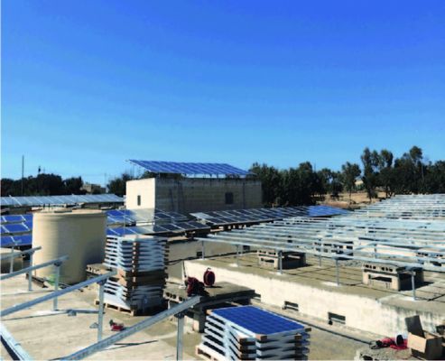 고온 침지 아연도강과 방수 태양 전지판 지상이 시스템 브라켓을 탑재합니다