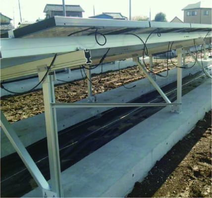 광기전성 C-강철 태양 전지판 지상 장착 시스템 산업적 태양 장착 브라켓